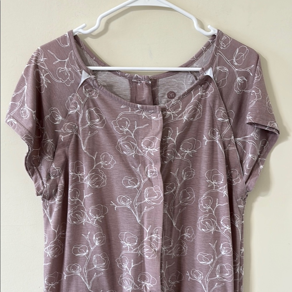 Kindred Bravely Universal Labor & Delivery Gown Lilac Bloom Size S/M/L - Picture 3 of 9